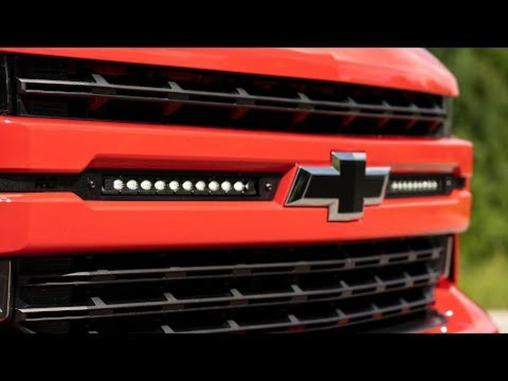 Rough Country Chevy Dual 10in LED Grille Kit Chrome Series 19-22 Silverado 1500 70818