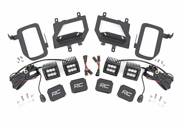 LED Fog Light Kit Ford Black Series w/ Flood Beam 15-17 F-150 -1