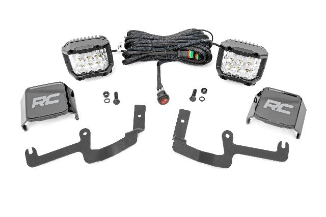 Chevy 3" LED Windshield Kit Wide Angle Osram 19-20 Silverado -1