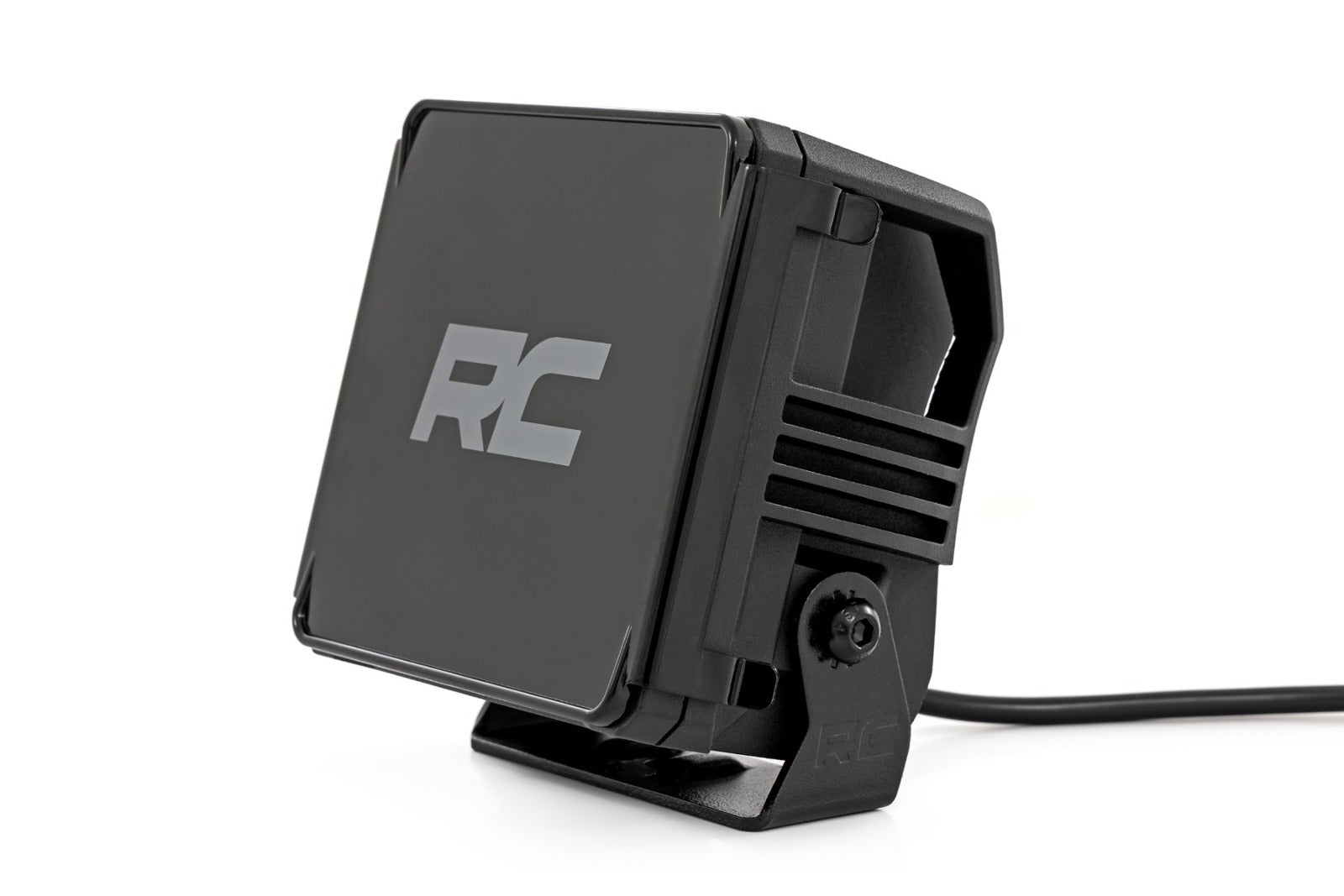 Rough Country 4" Chrome Series LED Amber Light Pods | Square | Amber DRL | Pair -3