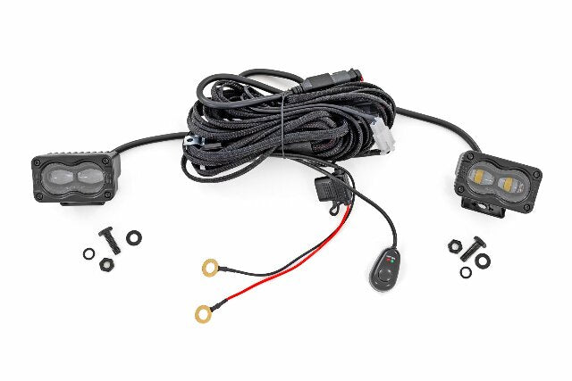 3x1.75 Inch Black Series LED Slim Aux SAE Fog Pair 70910