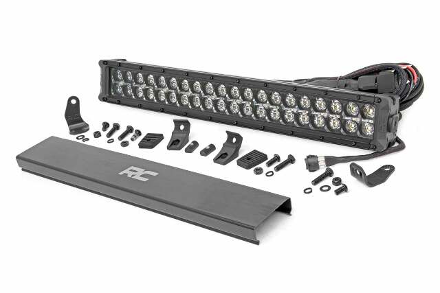 20-inch Cree LED Light Bar - (Dual Row Black Series w/ Amber DRL) -1