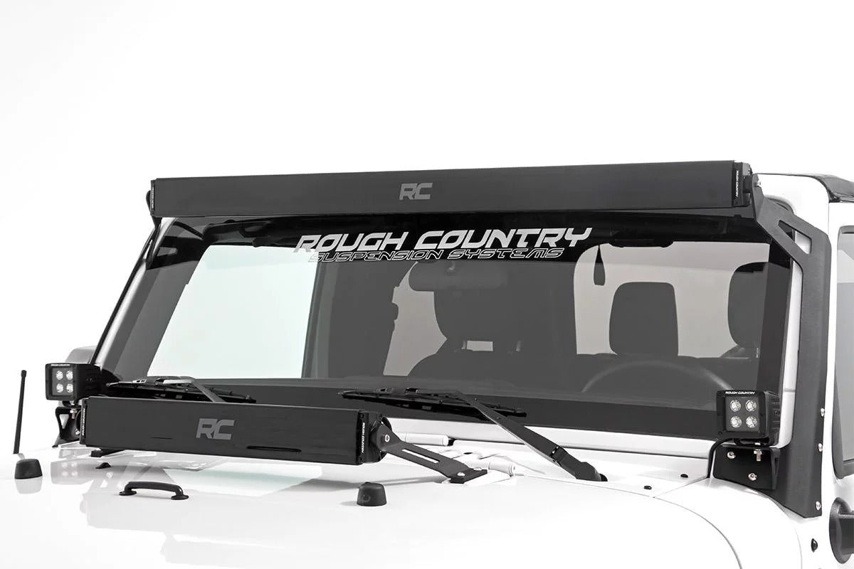 Rough Country 50 Inch CREE LED Light Bar - Dual Row - 23040 Lumens Black Series 70950BL
