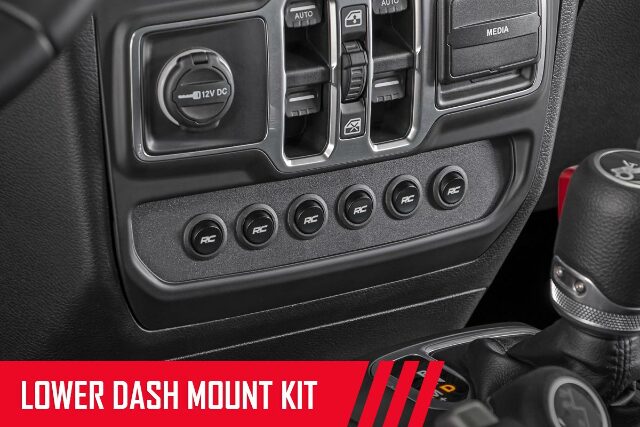 MLC-6 Light Controller Lwr Dash Mount Wrangler JL Gladiator JT -1