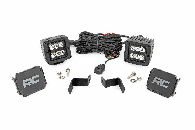 Ford 2" LED Lower Windshield Spot Beam Ditch Kit 15-21 F-150 -1
