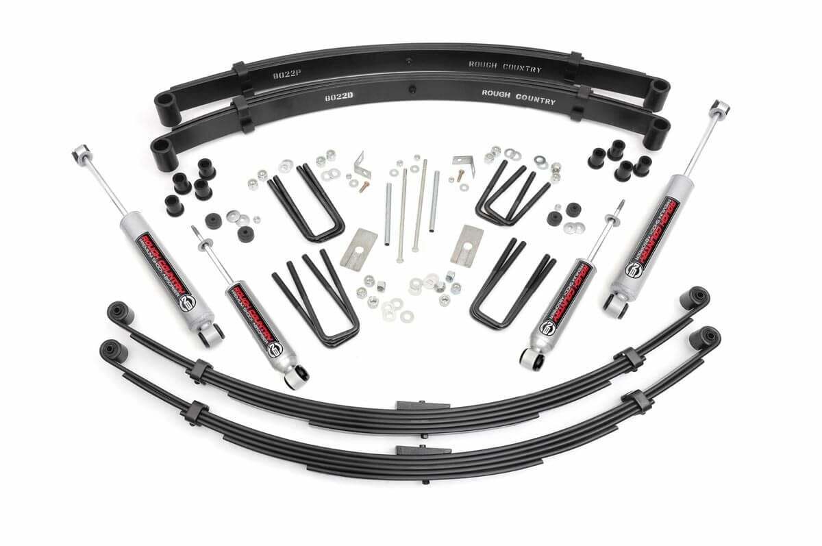 Rough Country 3 Inch Lift Kit RR Springs For Toyota Truck 4WD 1979-1983 -71030 -1