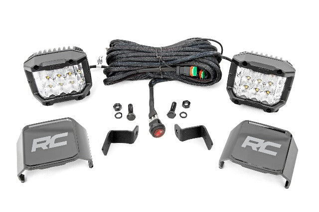 Ford 3" Wide Angle LED Lower Windshield Ditch Kit 15-21 F-150 -1