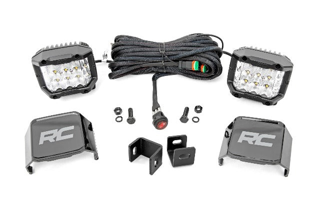 LED Light Ditch Mount 3" Led Wide angle Toyota Tundra 2022 -1