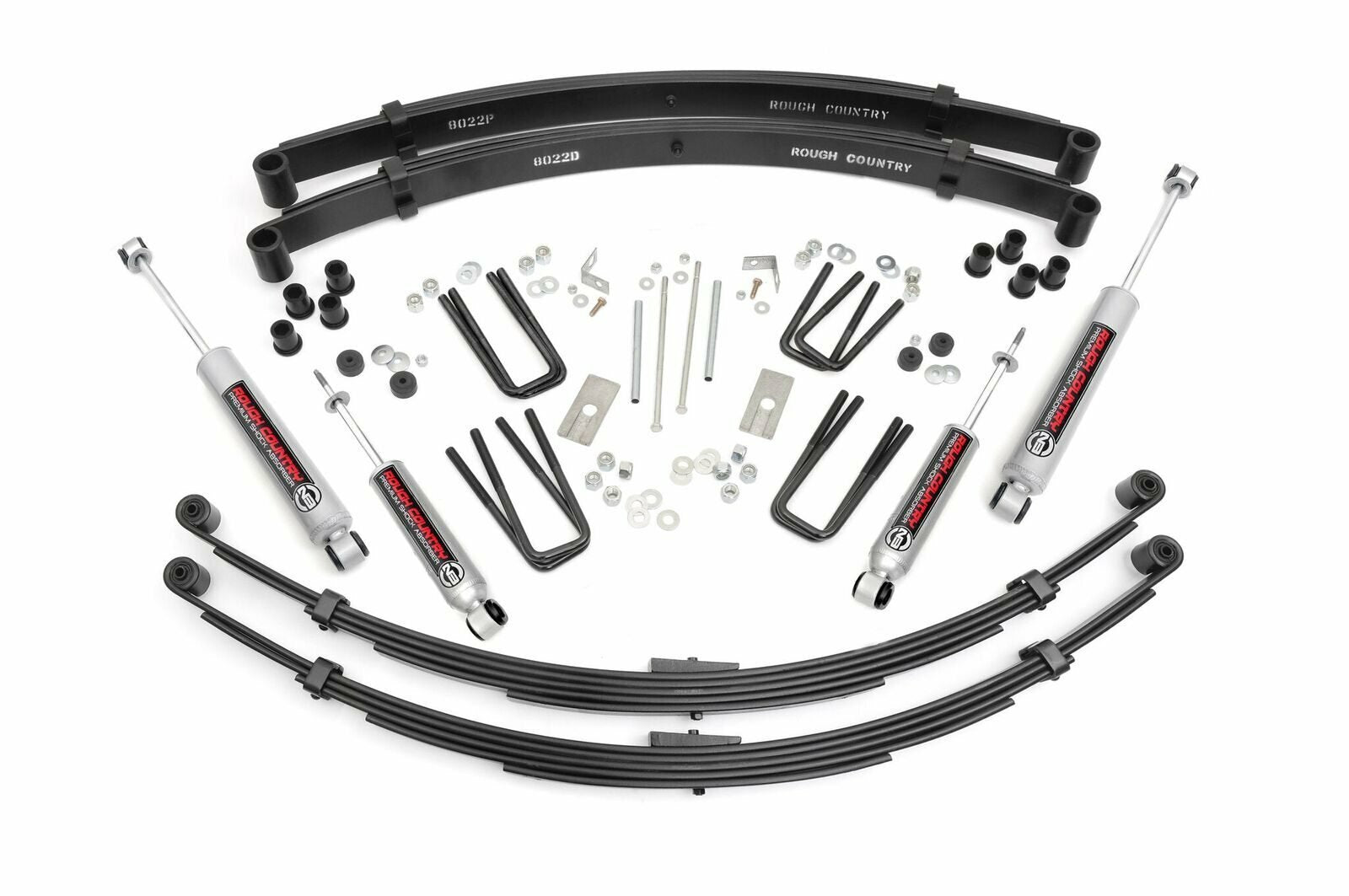 Rough Country 3 Inch Lift Kit Rear Springs For Toyota Truck 4WD 1984-1985 -1