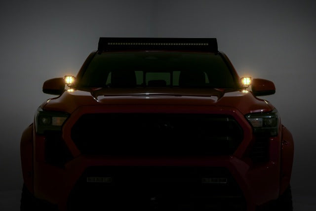 LED Kit Ditch Mount 2" Black Amber DRL Toyota Tacoma 2024 72104