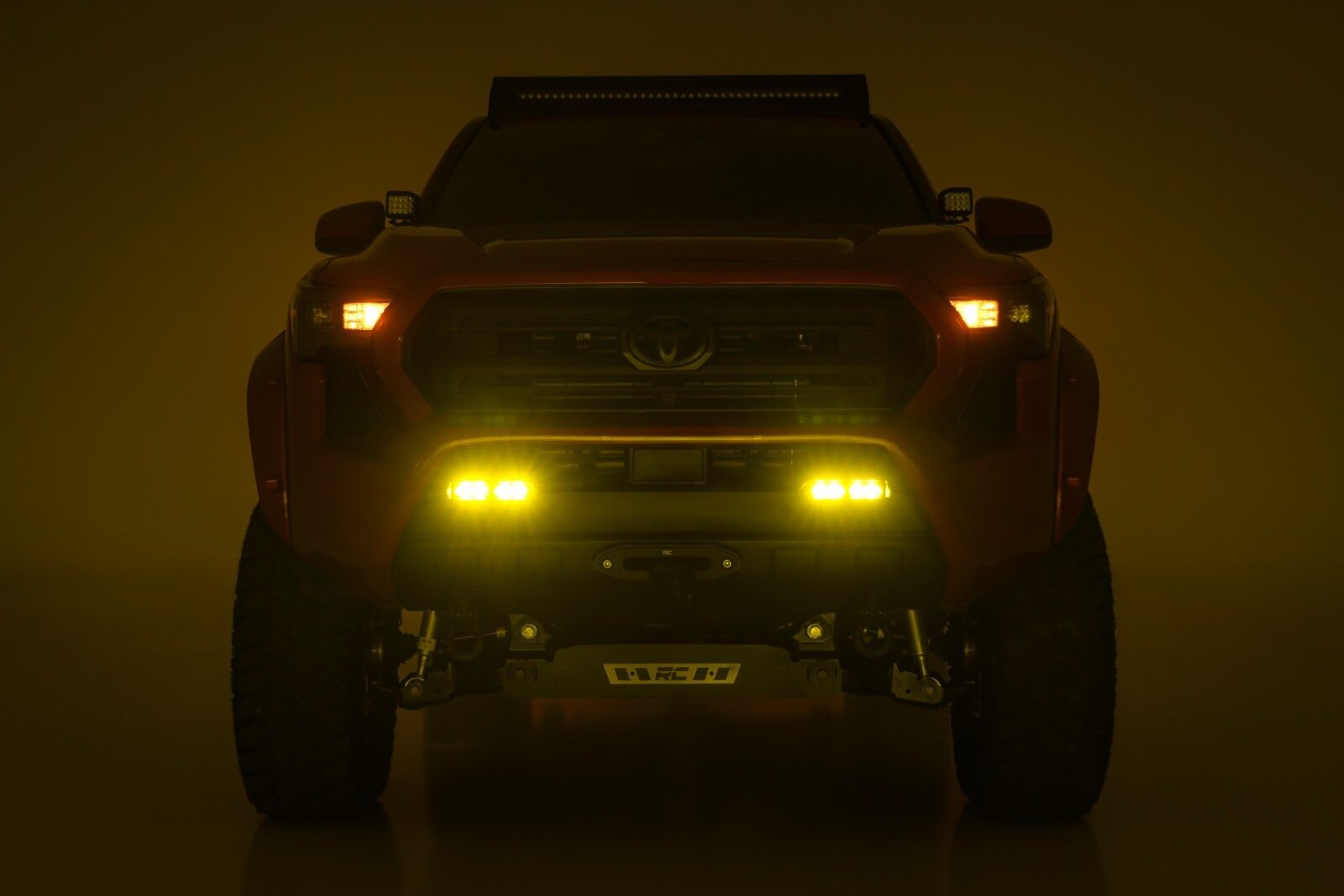 Rough Country LED Fog Lights 3x1.75" Black Series Yellow for Toyota Tacoma 24-26 72120