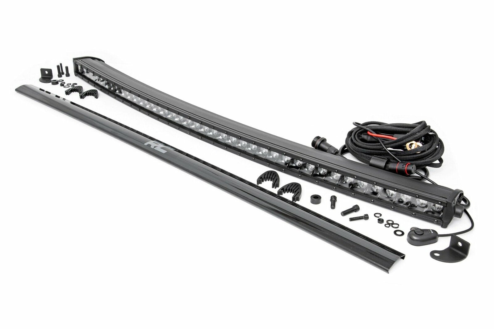 Rough Country 40-inch Curved Cree LED Light Bar - Single Row Black Series 72740BL