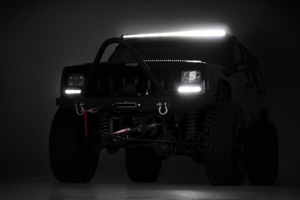 Rough Country 50-inch Curved Cree LED Light Bar-Single Row Black Series 72750BL