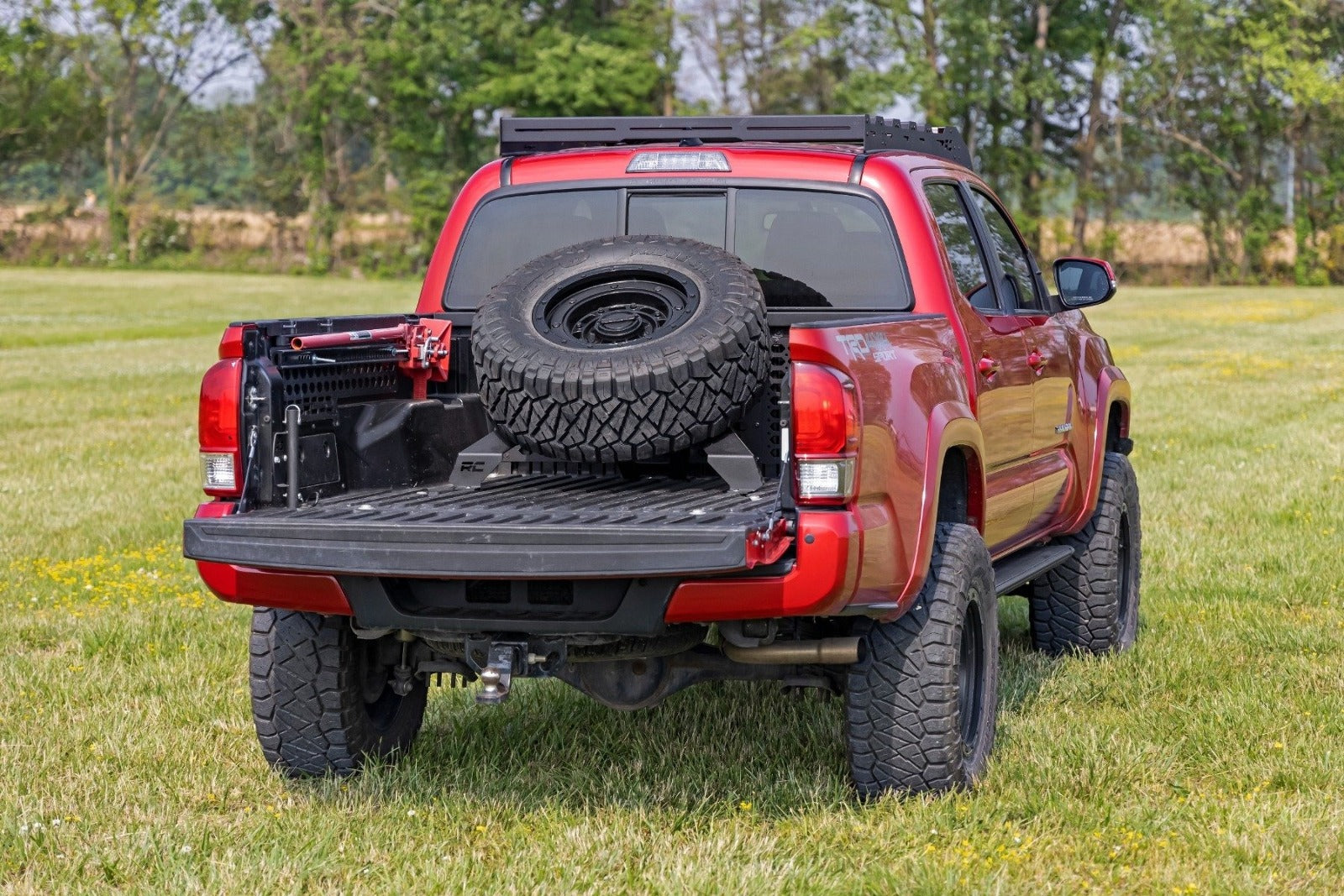 Rough Country Bed Mount Spare Tire Carrier 5x5.5 6x5.5 6x135 & 5x5.0 Patterns 73110