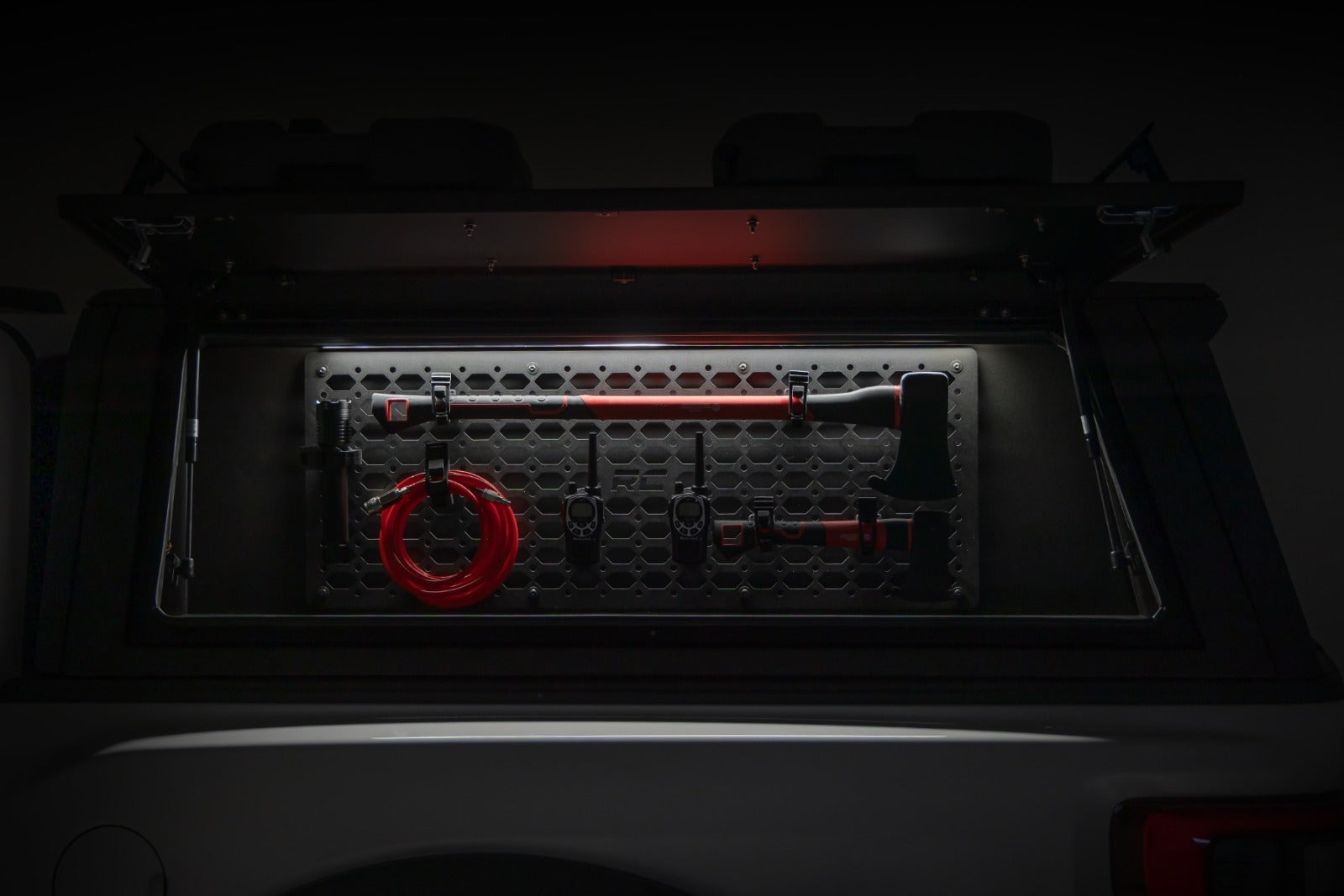 Rough Country Bed Cap Molle Panel Side Storage Bin Drivers Side