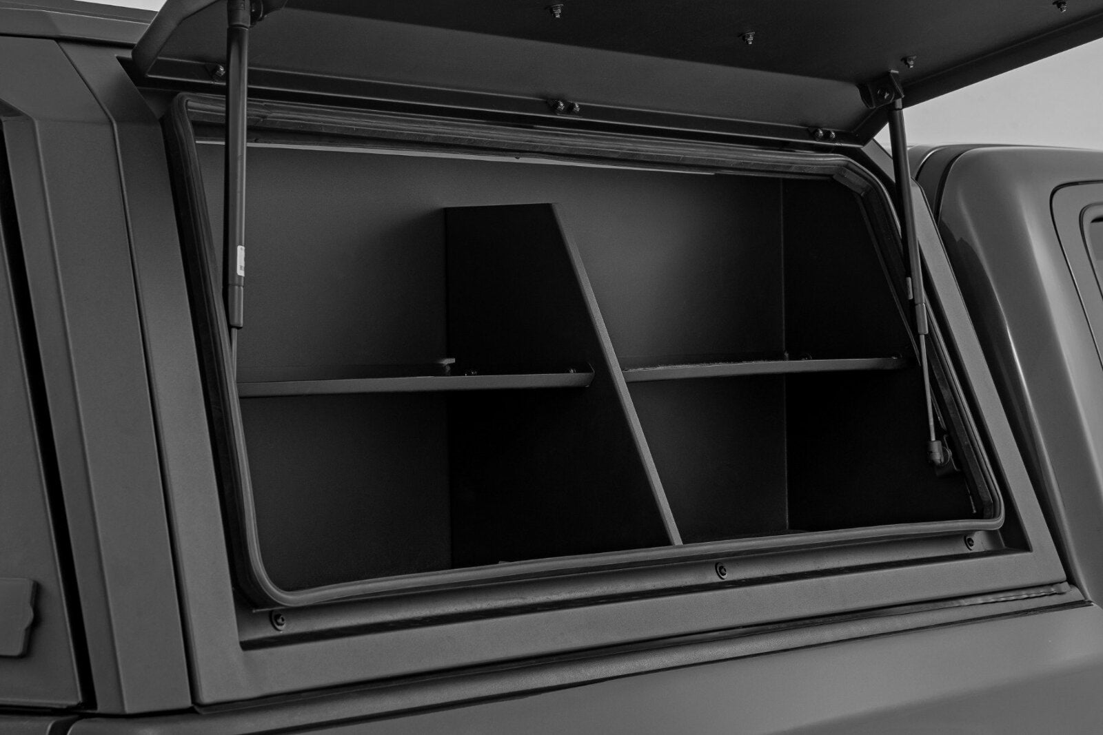 Rough Country Bed Cap Side Shelf Storage Bin Passengers Side