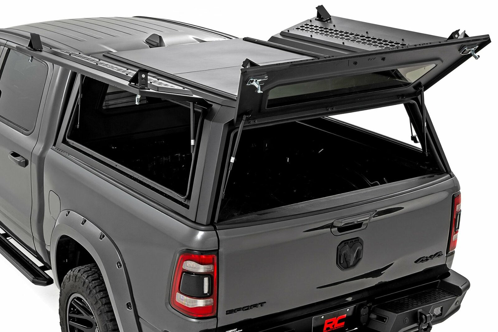 Rough Country Truck Bed Cap | Modular | 5'7" Bed | for Ram 1500 19-25/TRX 21-24 -2