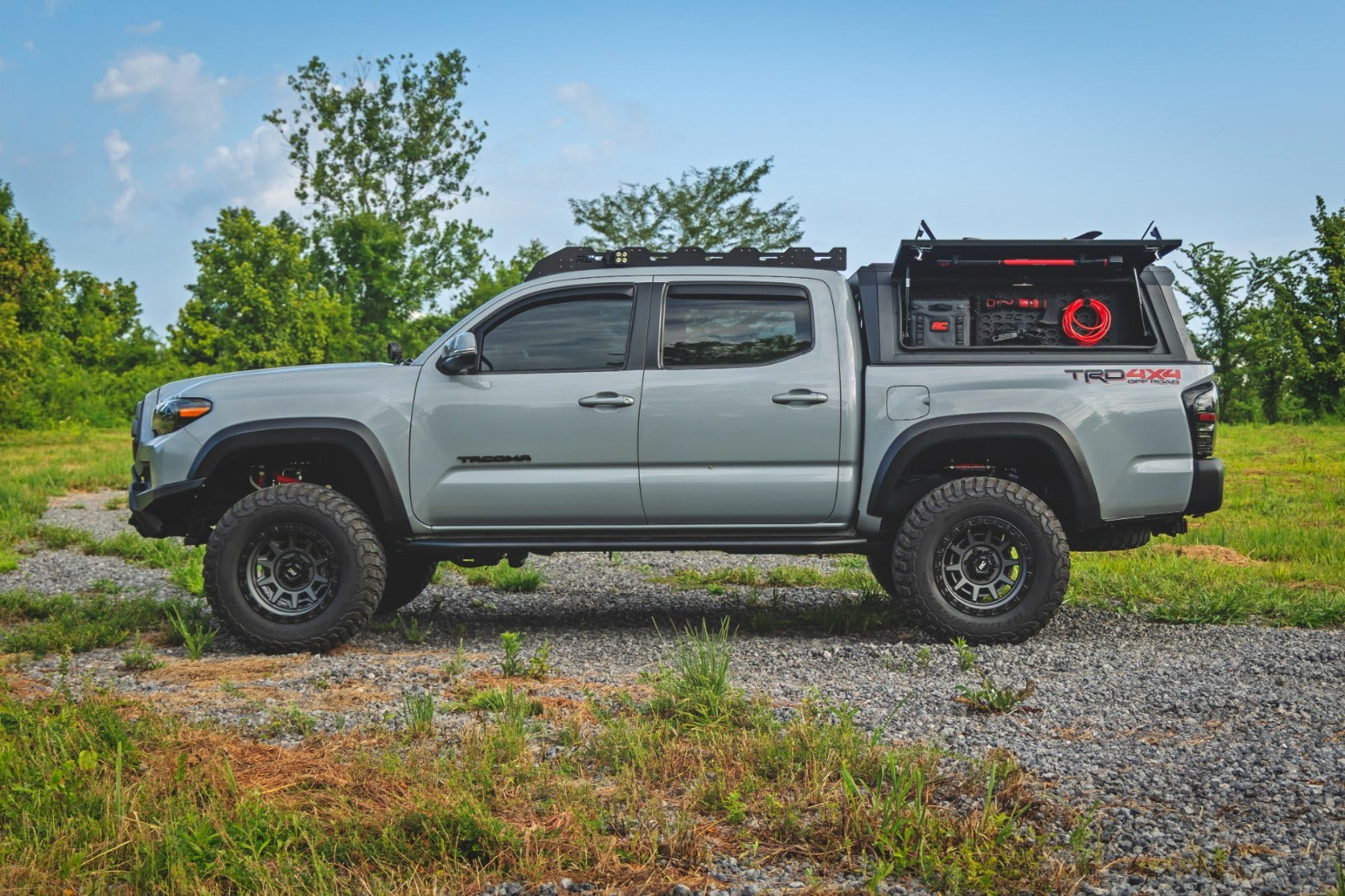 Rough Country Bed Cap Molle Panel Drvr-Side Storage Bin for Toyota Tacoma 16-23 734064