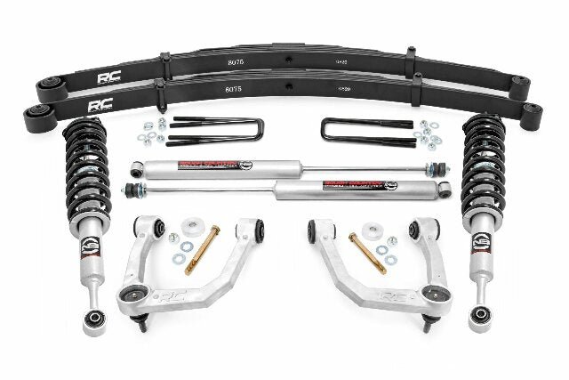 Rough Country 3.5"For Toyota Lift w/N3 Struts Rear Leaf Springs 05-23 Tacoma 74232