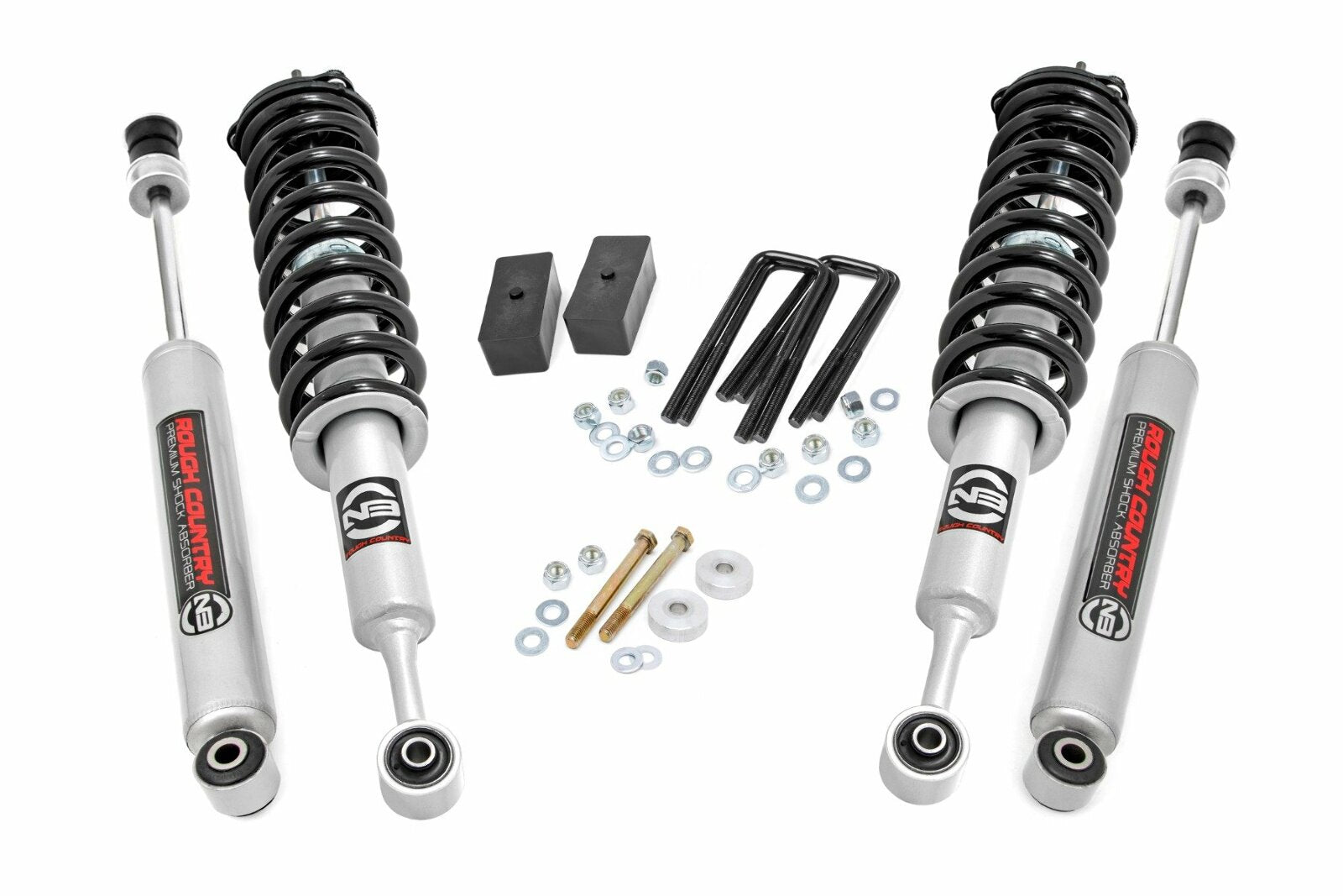 Rough Country 3in Suspension Lift Kit Lifted N3 Struts fits 05-23 Toyota Tacoma -1