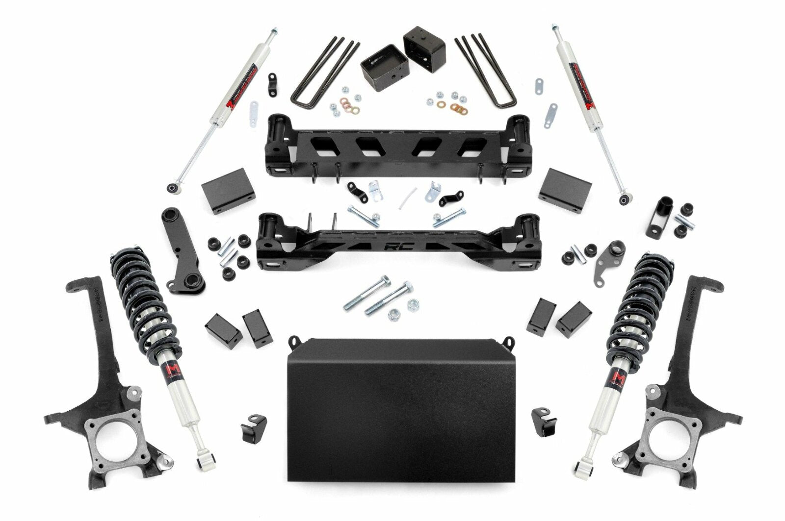 Rough Country 6" Lift Kit w/M1 Struts/M1 for Toyota Tundra 4WD 16-21 -1