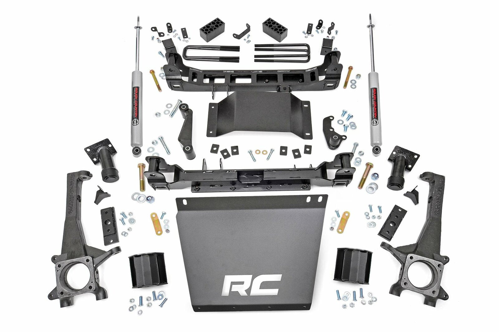 Rough Country 4" Suspension Lift Kit w/ Shocks for Toyota Tacoma 16-20 4WD -1