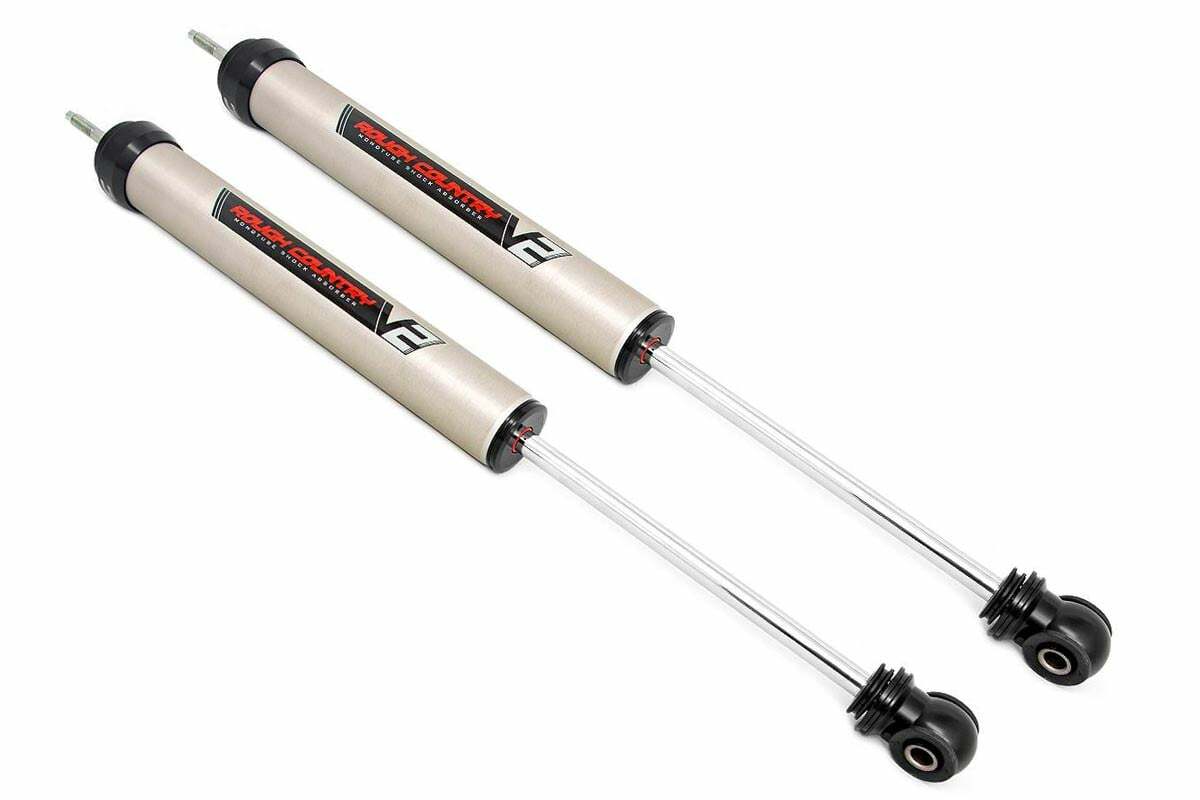 Rough Country Chevy Avalanche 2500 02-06 V2 Front Shocks Pair 0.5-1.5" -1