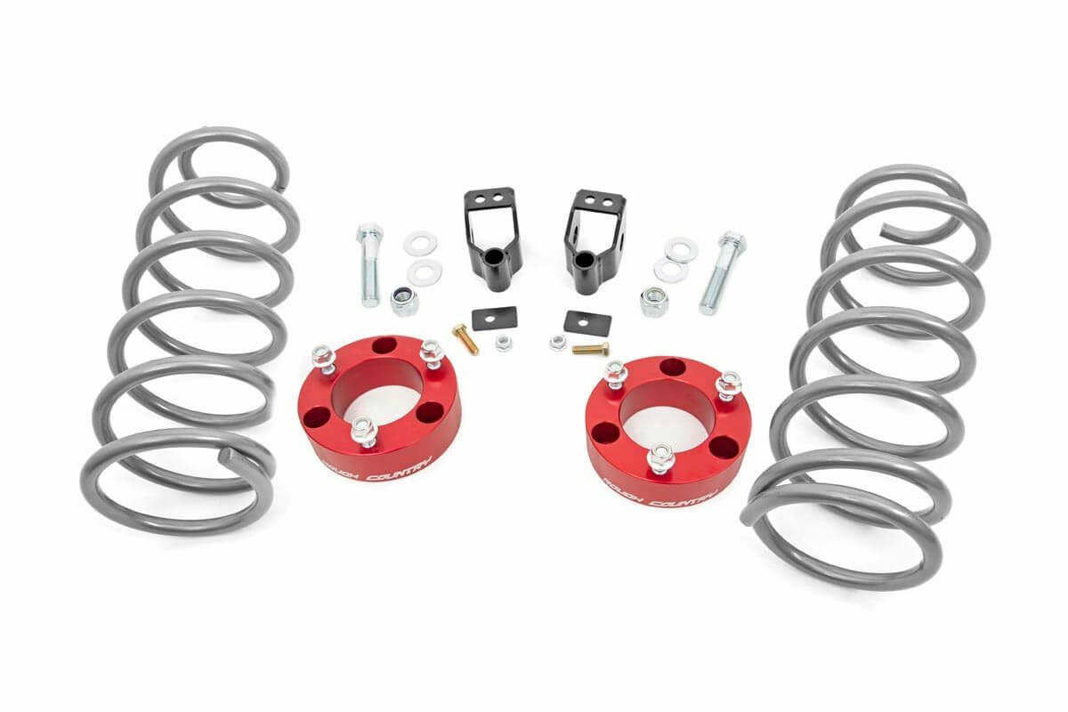 Rough Country 3in For Toyota Series II Lift Kit 03-09 4-Runner 4WD w/X-REAS RED -1