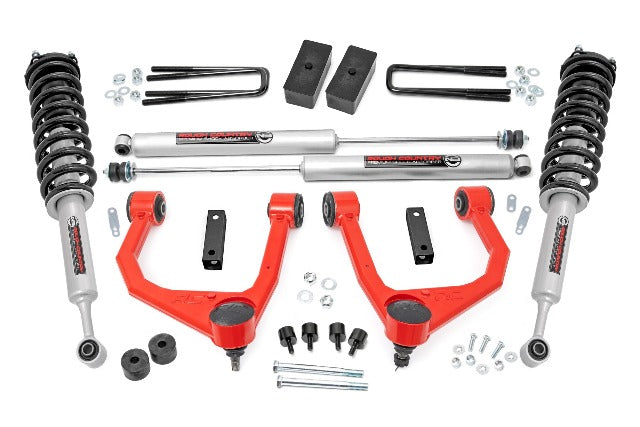 Rough Country 3.5" Lift Kit N3 Struts for Toyota Tundra 07-21 76831RED