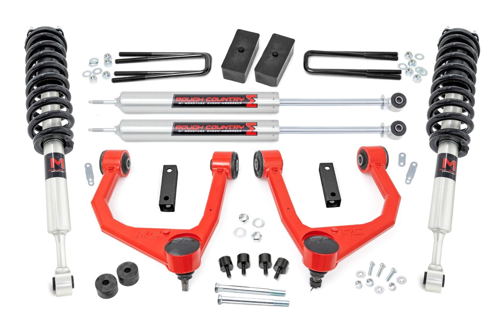 Rough Country 3.5" Lift Kit M1 Struts/M1 for Toyota Tundra 07-21 -1