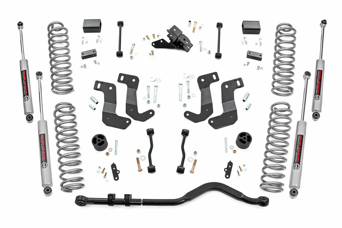 Rough Country 3.5" Suspension Lift Kit Control Drop fits 20 Wrangler JL Diesel -1