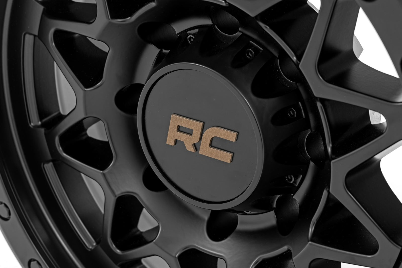 Rough Country 78 Series Wheel Simulated Beadlock Blck 18x9 8x6.5 -12mm