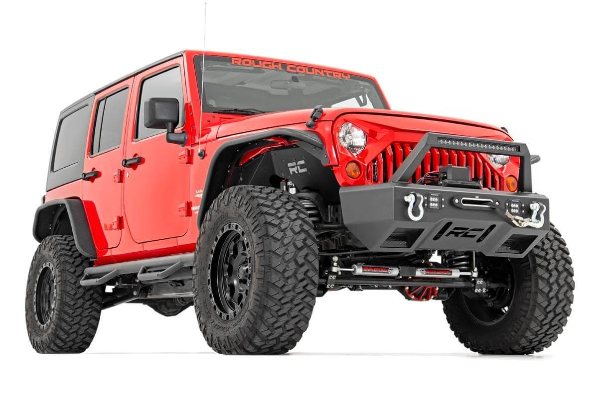 Rough Country 4in Long Arm Suspension Lift Kit for 12-18 Wrangler JK 4-door -2
