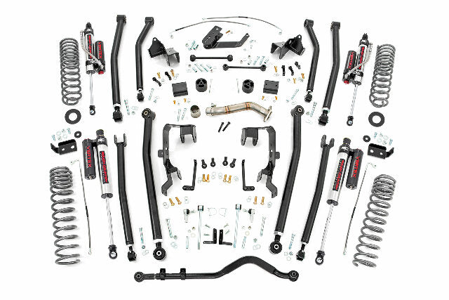 Rough Country 4" Long Arm Suspension Lift Kit Vertex Resi for Wrangler JK 4dr 78650A