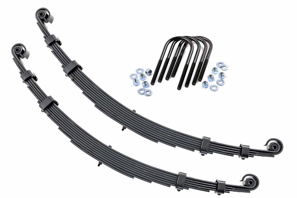 Rough Country Front Leaf Springs 2.5" Lift Pair For Jeep CJ 4WD 1959-1968 -1