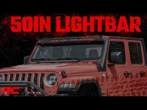 Windshield Mount w/50" Dual Row LED Spectrum Series Jeep JL/JT