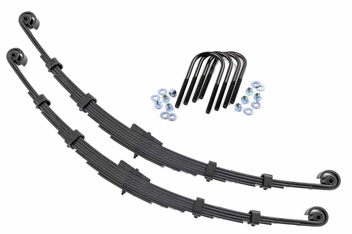 Rough Country Rear Leaf Springs2.5" Lift Pair For Jeep CJ 4WD 1959-1968 -1