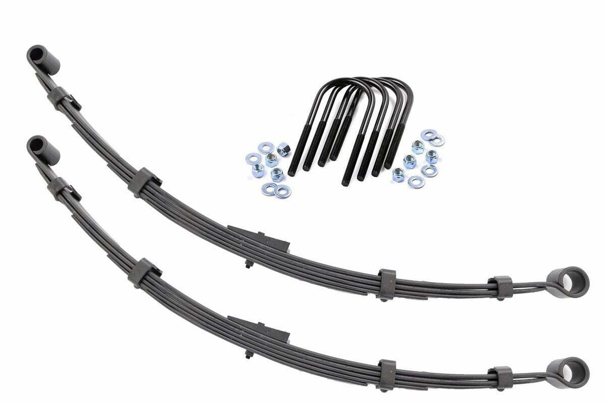 Rough Country Rear Leaf Springs2.5" Lift Pair For Jeep CJ 5 4WD 1976-1983 -1