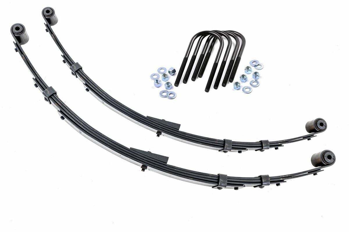 Rough Country Rear Leaf Springs 4" Lift Pair For Jeep Wrangler YJ 4WD 1987-1995