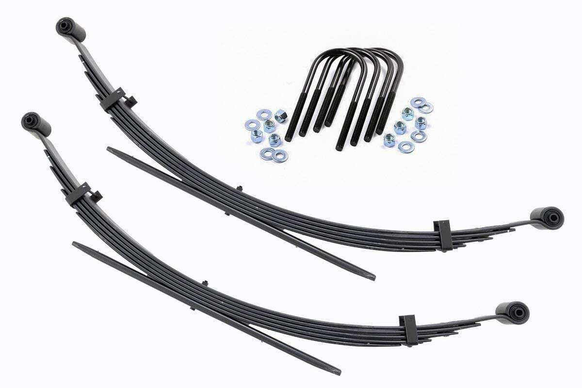 Rough Country Rear Leaf Springs 2" Lift Pair Chevy/GMC C20/K20 C25/K25 77-87 -1