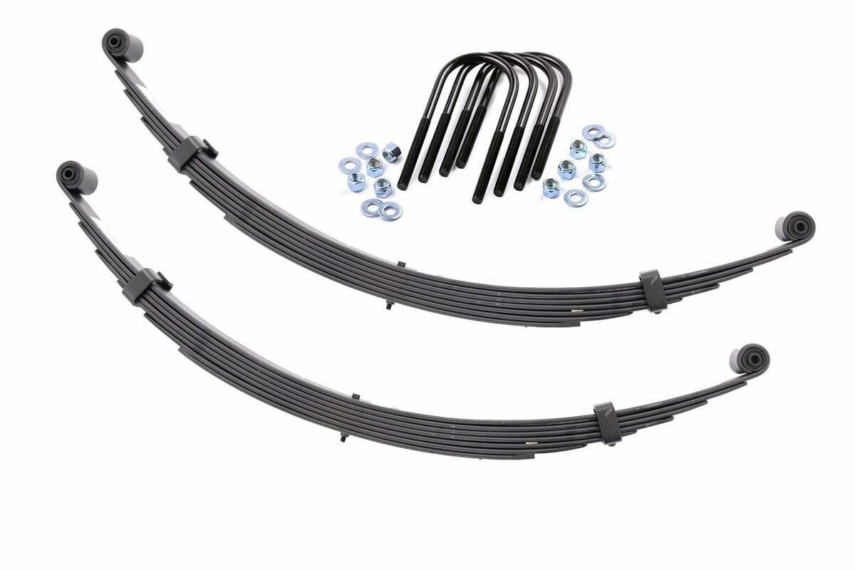 Rough Country Front Leaf Springs 2.5" Lift Pair International Scout II 71-80 -1
