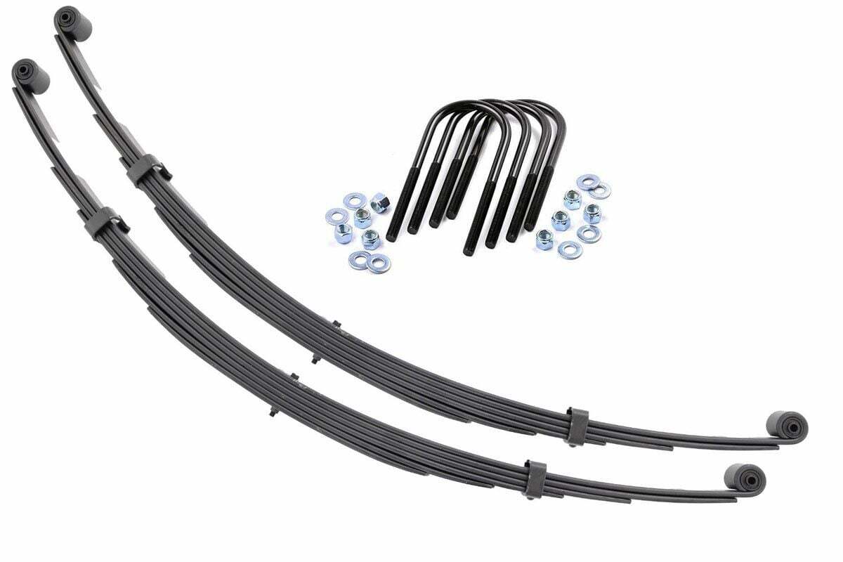 Rough Country Rear Leaf Springs 2.5" Lift Pair International Scout II 4WD 71-80 -1