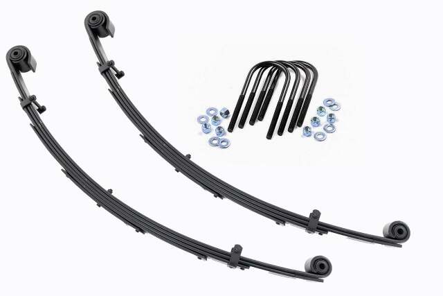 Rough Country Front Leaf Springs 4" Lift Pair For Ford Super Duty 4wd 1999-2004 8057Kit