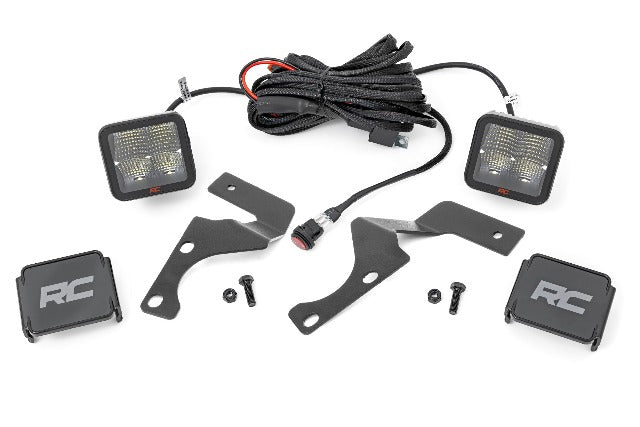 LED Ditch Mount 2" Spectrum Spot Pair Toyota 4Runner 10-23 -1