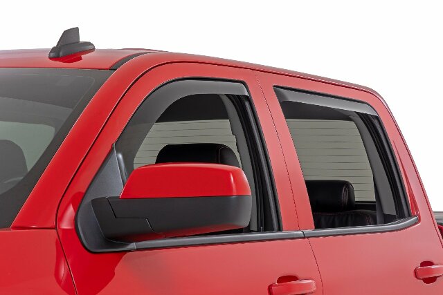 Side Window Deflectors In Channel Chevy/GMC 1500/2500HD/3500HD