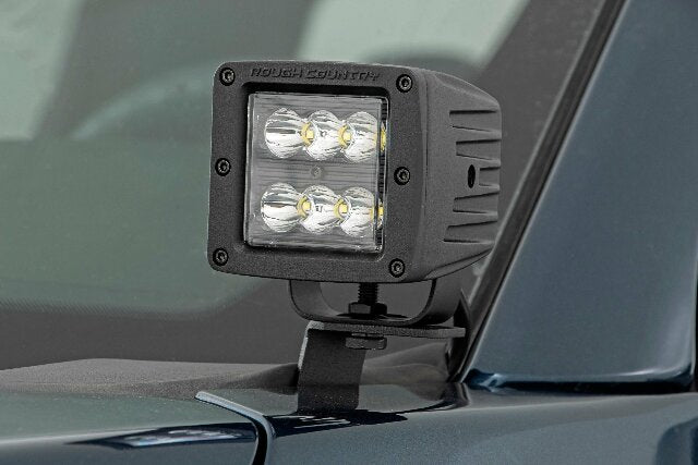 LED Ditch Mount 2" Pair Spot Ford F150 15-23/F-150 & Lightning -2