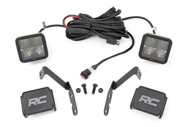 LED Light Ditch Mount 2" Pair Spot Chevy 1500/2500HD/3500HD 07-14 -1