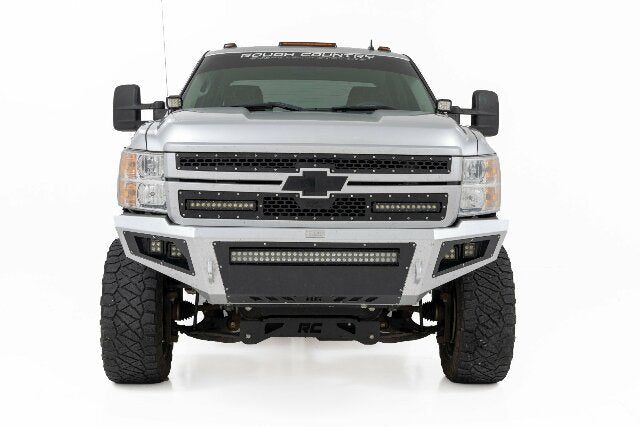LED Light Ditch Mount 2" Pair Spot Chevy 1500/2500HD/3500HD 07-14 -2