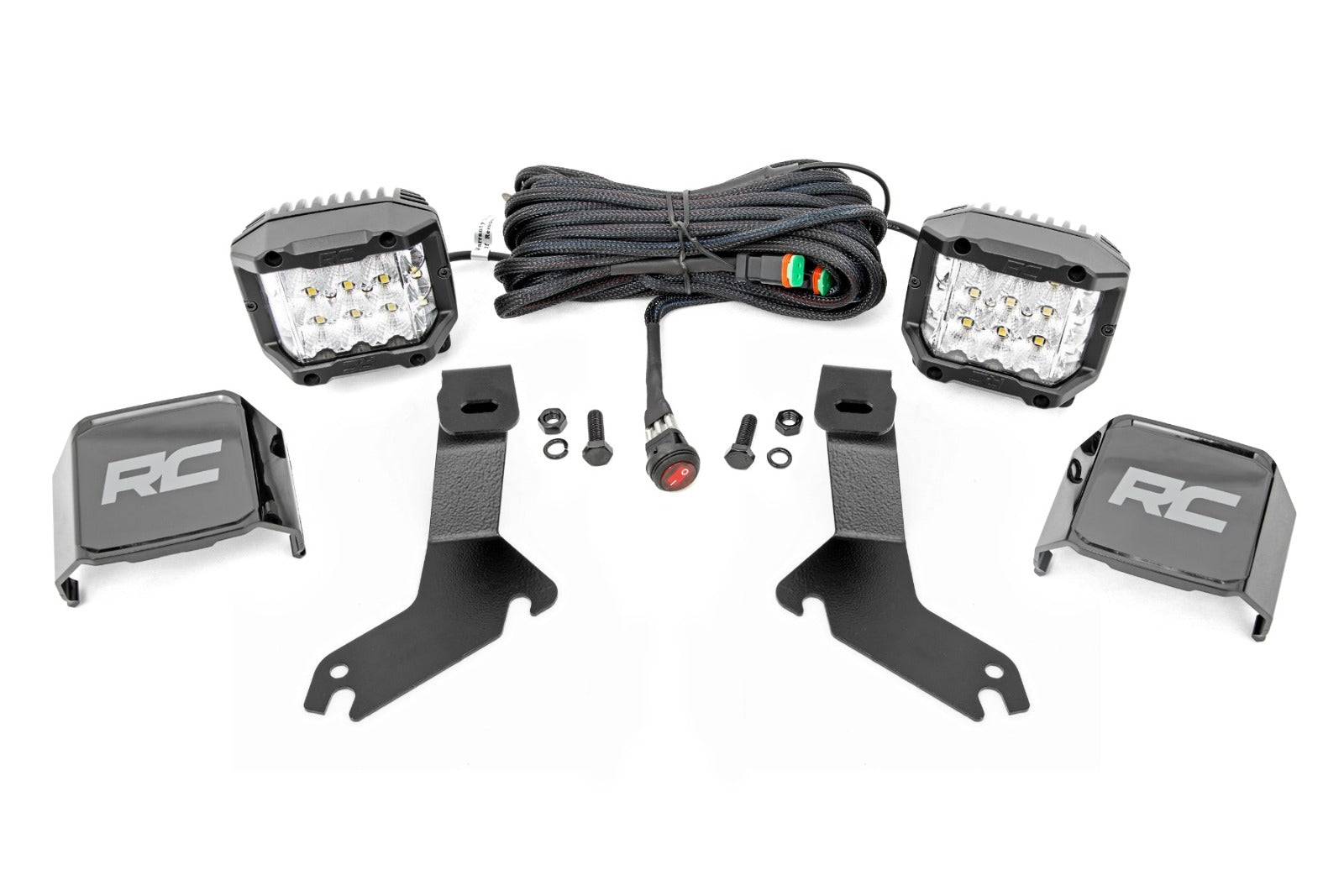 LED Kit Ditch Mount 3" OSRAM Wide Chevy 1500 99-06