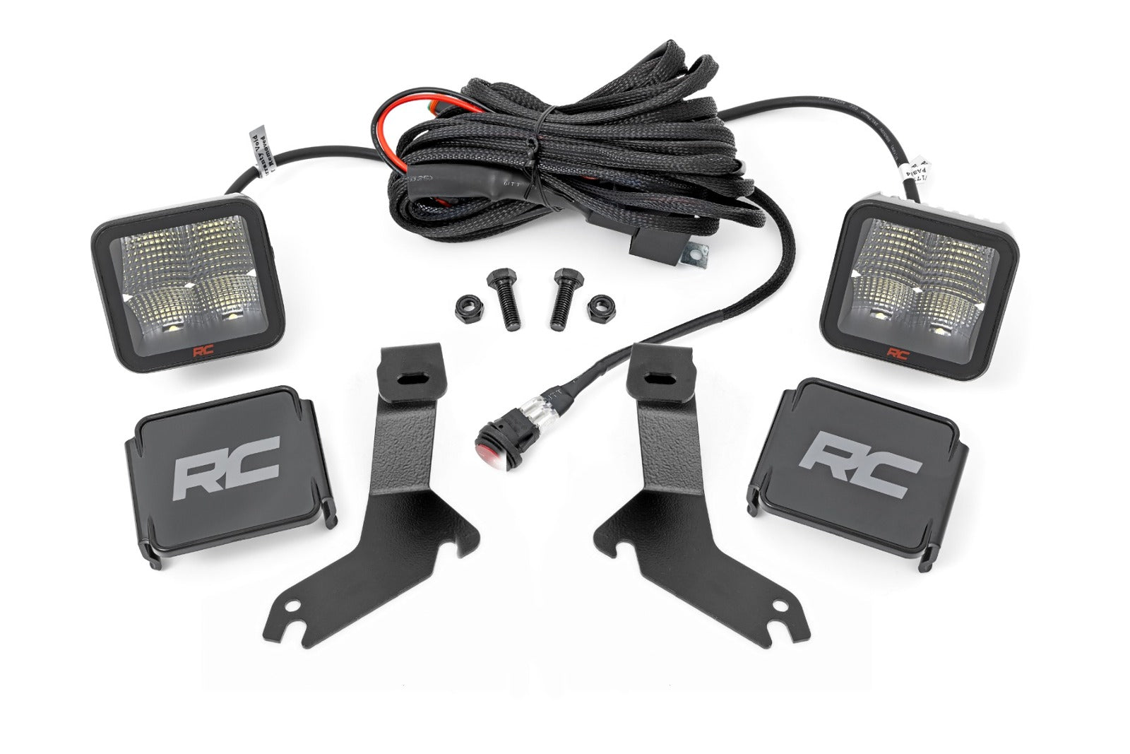 LED Kit Ditch Mount 2" Spectrum Pair Spot Chevy 1500 99-06